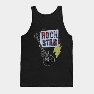 Rock star guitar Tank Top